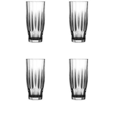 Imagem de kit 4 unidades - Copos Long Drink Diamond Pasabahce 315Ml - NDI