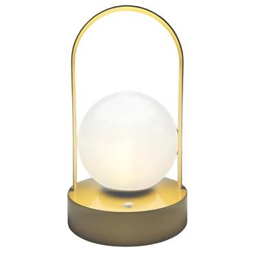 Imagem de Luminária Abajur, Regulável, Sem Fio, USB Recarregável, Quarto, Hotel, Bar, Luz de cabeceira Desing Luxuoso Com 3 Ajustes de Cores de Luz