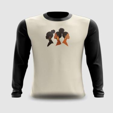 Imagem de Camiseta Manga Longa Consciência Negra Cultura Afro 07 - FABRIQUETA, X