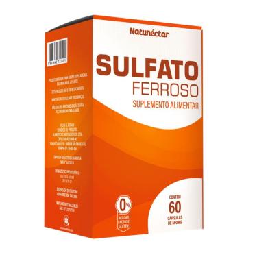 Imagem de Sulfato Ferroso  Natunéctar - 60 Cápsulas