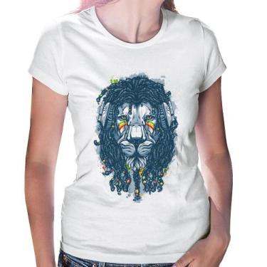 Imagem de Baby Look Leão Reggae - Foca na Moda, Branco, G