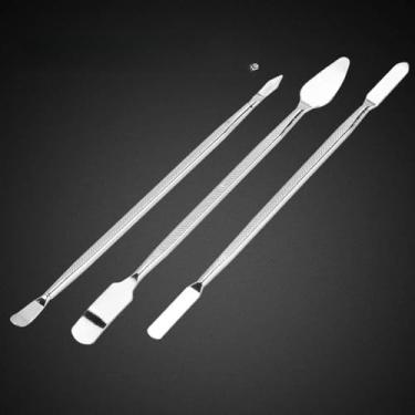 Imagem de Conjunto Universal de Ferramentas de Alavanca de Spudger de Metal Durável para Tablet Smartphone 3 Peças Conjunto