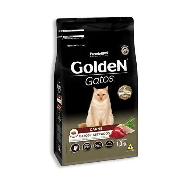 Imagem de Ração Golden Gato Castrado Carne 1kg