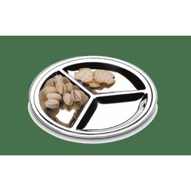 Imagem de Petisqueira Com 3 Divisões Brinox Arienzo Ø 16 cm Aço Inox