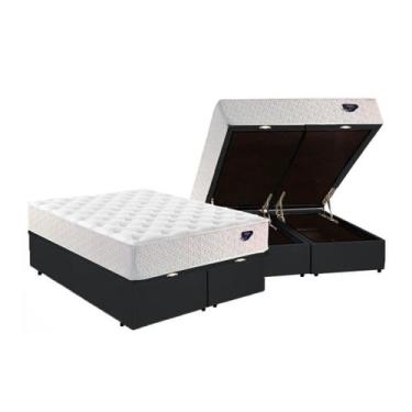 Imagem de Cama Box Baú Queen com Colchão Ecoflex Alva Molas Ensacadas 158x198x79