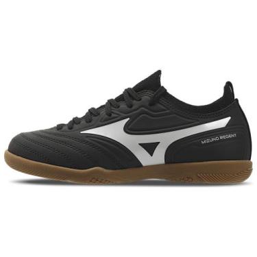 Imagem de Chuteira Futsal Mizuno Regent IN Junior, Preto, 34