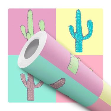 Imagem de Papel de Parede Adesivo Geométrico Efeito 3D Gesso Rosa Magenta Modern