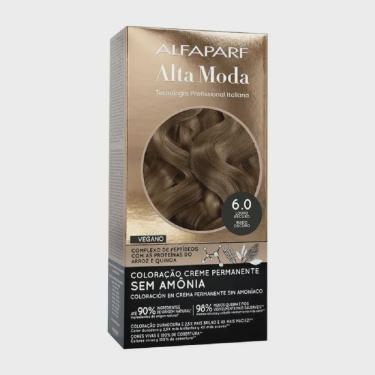 Imagem de Tintura de Cabelo Alta Moda Sem Amônia Coloração Permanente Louro Escuro 6.0