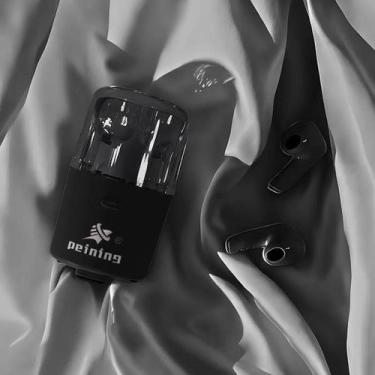 Imagem de Fone de Ouvido Preto Descubra o Som de Alta Qualidade com Caixa de Som