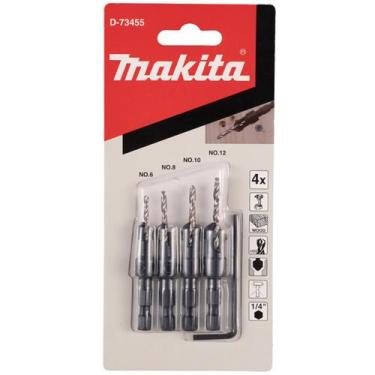 Imagem de Jogo De Brocas Escareadoras P Madeira 4 Peças D-73455 Makita, 4