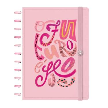 Imagem de Caderno de Disco ISCOOL Capa Dura Verbo Livre O Futuro é Hoje Rosa G