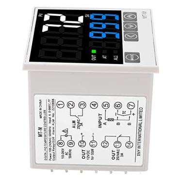 Imagem de Kit de Controlador de Temperatura PID Inteligente Display Digital Control Instrumento AC100-240V Para Uso Industrial (72 x 72 mm)