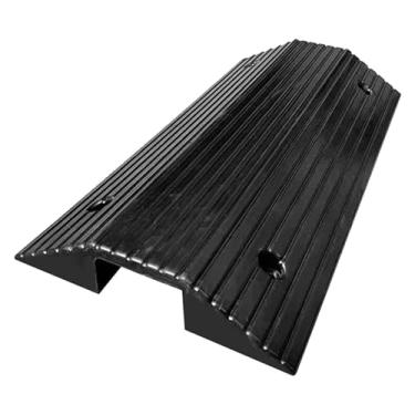 Imagem de Limiar de borracha para rampa, rampa de movimento, rampa de limiar, rampa de cadeira de rodas, rampa de limite antiderrapante para entrada de garagem rampa de scooter rampa de freio de borracha (uma