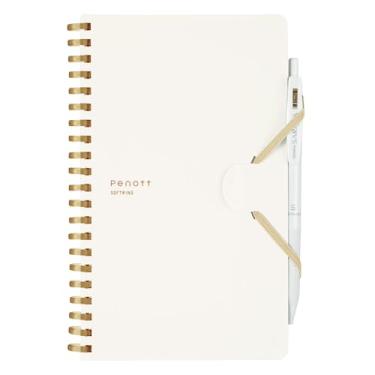 Imagem de KOKUYO Caderno espiral de anel macio Penott, papel milimetrado de 5 mm, tamanho B6, 70 folhas, caderno de diário pequeno com capa de plástico, perfeito para escola e trabalho, azul, importação do