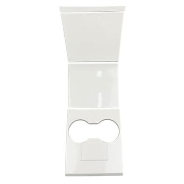 Imagem de STAMOO Patch protetor do painel de controle central do carro para Tesla Model 3 padrão de fibra de carbono ABS M acabamento do revestimento do console central 2016-2020 (branco brilhante)