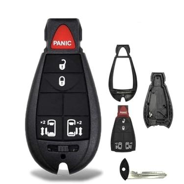 Imagem de 2 novas chaves de entrada sem chave com 5 botões de partida remota para carro Fob M3N5WY783X, IYZ-C01C para cidade country Dodge Grand Caravan Volkswagen Routan - CASE/SHELL APENAS (sem eletrônicos)