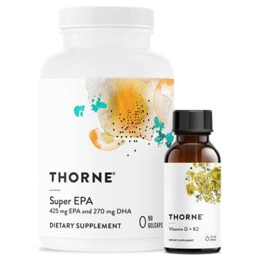 Imagem de Suplemento THORNE Super EPA (90 cápsulas de gel) e vitamina D+ K2