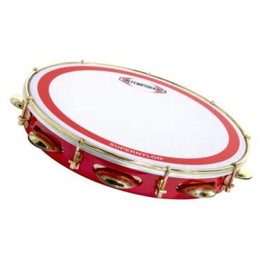 Imagem de Pandeiro Contemporânea 10" Fórmica 41DTSSNV Super Nylon - Vermelho