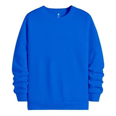 Imagem de Moletom Gola Redonda Liso Blusa Feminino Masculino Fashion-Unissex