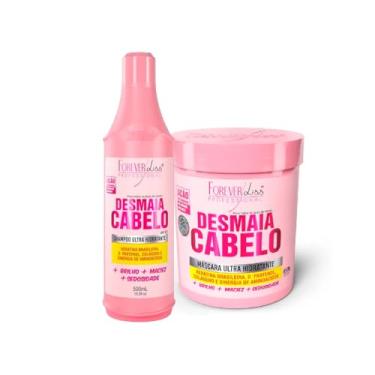 Imagem de Kit Forever Liss Desmaia Cabelo Shampoo 500ml + Mascara 950g