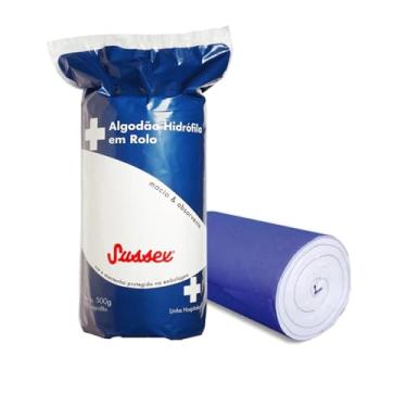 Imagem de Rolo de Algodão Hidrófilo Sussex 500 g – Macio, Absorvente e Livre de Químicos