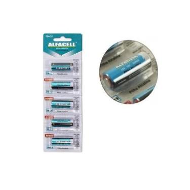 Imagem de Pilha Alfacell 23a Alcalina Bateria 12v Cartela Com 5 Unidades