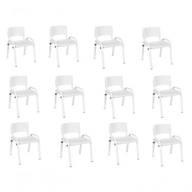 Imagem de Kit 12 Cadeiras Infantil Iso, , Base Branco-branco
