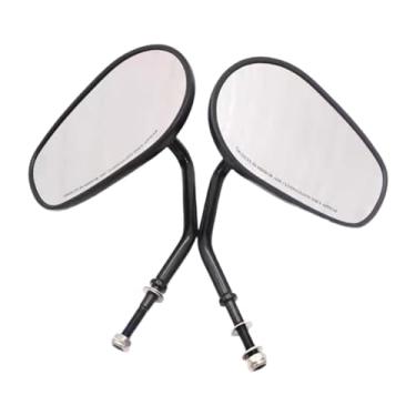 Imagem de Mqetly 2x Espelhos Retrovisores para Motocicleta Substituição Direta Prático Fácil de Instalar Portátil Premium Resistente Acessório de Alto Desempenho, Preto