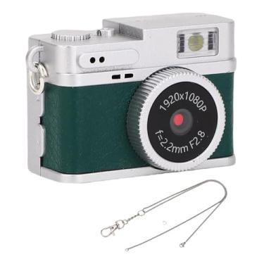 Imagem de VBESTLIFE Mini Câmera de Chaves, 1080p 2MP HD Retro Digital Camera, Gravador de Vídeo Portátil de Câmera Pequena Com Tela Colorida de 0,96in para Viagem (Verde)