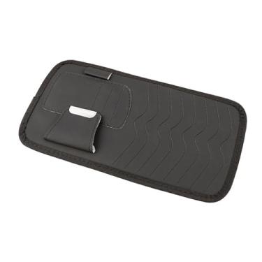 Imagem de IEUDNS Suporte de Viseira para DVD E CD, Capacidade Ampla, 11,8 X 6,3 Polegadas, Ideal para SUVs E Caminhões, Preto, Tamanho real