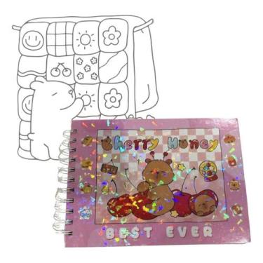 Imagem de Livro De Colorir Pintar Bobbie Capivara Capa Dura 50 Páginas - Bobbie 