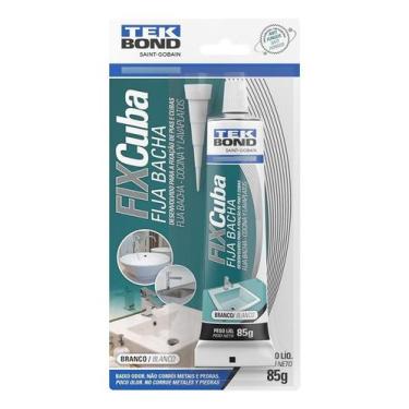 Imagem de Cola Fixa Cuba Pia Inox Granito Mármore Porcelana Vidro 85g - Tek Bond