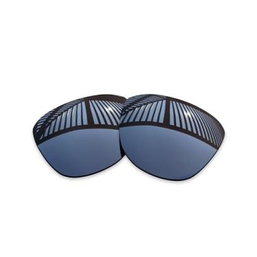 Imagem de MYCOURAG Lentes de reposição polarizadas com proteção UV para óculos de sol Oakley Frogskins OO9013 – Revestimento espelhado de titânio polarizado