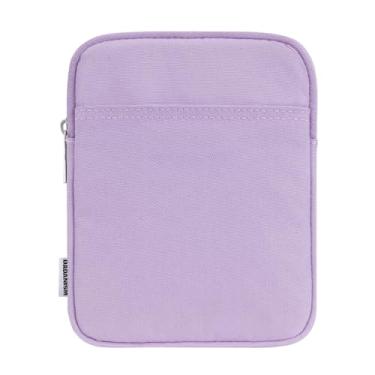 Imagem de Dadanism Capa acolchoada universal de 16 a 7 polegadas para eReader 2024 da Colorsoft Signature Edition de 17,8 cm e eReader Book de 15,2 cm, capa protetora para e-reader Kobo, cinza e roxo
