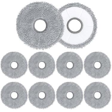 Imagem de Pacote com 10 almofadas de esfregão para Dreame X40 Ultra/X40 Master/L40 Ultra/L10s Plus/L10s Pro Gen 2/L30 Ultra/X30 Ultra/L20 Ultra/L10s Pro Ultra/X50 Ultra, acessórios de substituição de pano de