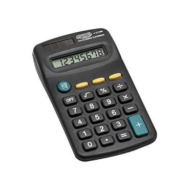 Imagem de Calculadora De Bolso 8 Dig. 11,3X6,5X2,10Cm Preta - BRW