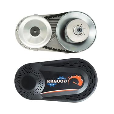 Imagem de KRGUOD Série 30 Conversor de Torque CVT Embreagem 2.5 cm Transmissão 10T #40 41 420 e 12T #35 Corrente Substitui Manco Comet TAV2 Adequado para Mini Bike Go Kart Drive Belt Polia Desempenho Kit de