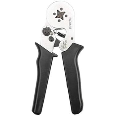 Imagem de Alicate de virilha LUBAN, autoajustável, ferramenta de crimpagem de virilha para terminais de extremidade de arame formato quadrado AWG23-10 (0,25-6 mm2), (HSC8 6-4B (AWG23-7)