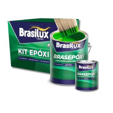 Imagem de Tinta Epoxi Brasilux Galão 3,6l P/ Banheiro/cozinha, Verde