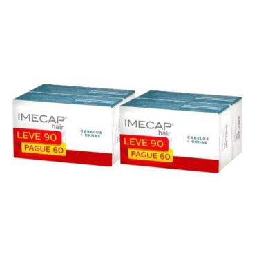 Imagem de Kit 2 Imecap Hair Cabelos E Unhas Pague 60 E Leve 90 Caps