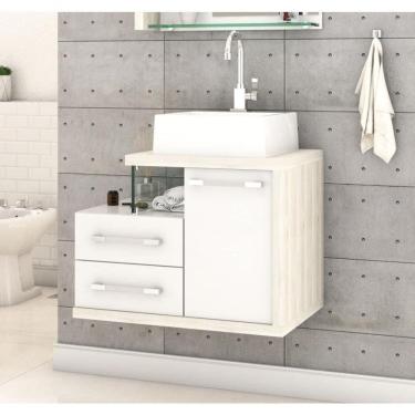 Imagem de Gabinete Armario P-banheiro (balcao C-cuba Q355) Legno 650 Branco Chess C-snow