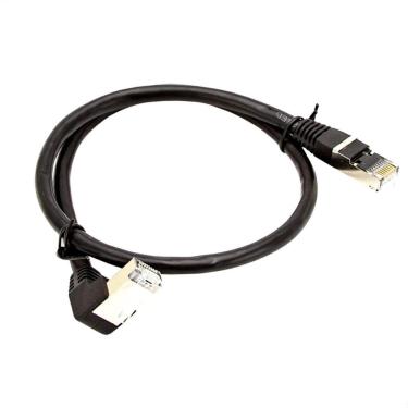Imagem de Cabo De Rede Cat7 Plug 90 Graus Para Baixo - 50 Cm