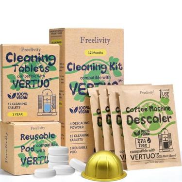 Imagem de Kit de descalcificação e limpeza Freelivity compatível com Nespresso V