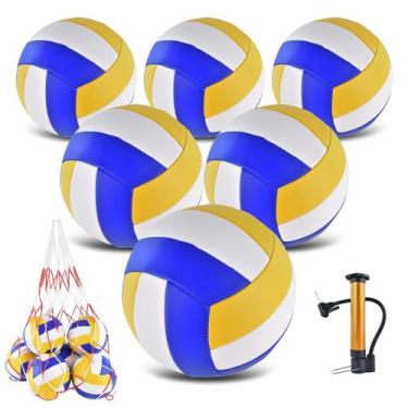 Imagem de Voleibol ELKCIP tamanho oficial 5 Soft Bulk com bomba e bolsa de rede 