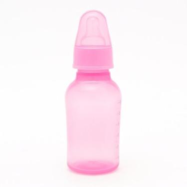 Imagem de Mini Mamadeira Lolly Clean Silicone Redondo Rosa 50ml