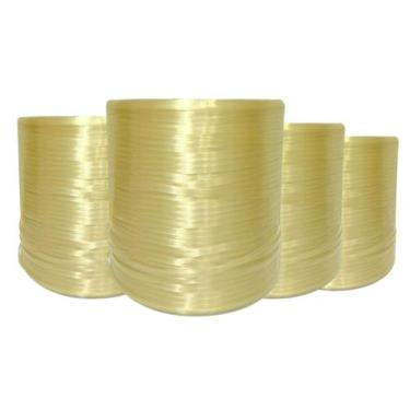 Imagem de Kit 4 Unidades Fitilho Ouro 1Kg Polipropileno Amarração Para Hortalica