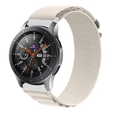 Imagem de Pulseira de Nylon Presilha marca 123smart Compativel com Gear S3 Classic Frontier e Galaxy Watch 46mm Marca 123Smart - Bege