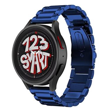 Imagem de Pulseira de Aço Inoxidável Marca 123Smart compatível com Galaxy Watch 4 Watch 5 Watch 6 Watch 7 40mm 42mm 43mm 44mm 45mm 46mm 47mm