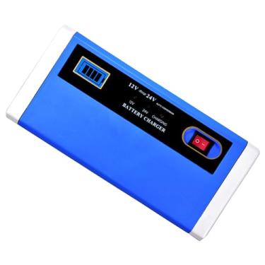 Imagem de Carregador de bateria de chumbo-ácido de 12V ou 24V, função de reparo de pulso melhorada, fácil operação, carregador automático portátil, manutenção da bateria
