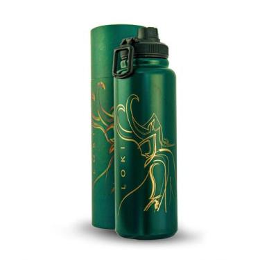 Imagem de Garrafa Térmica Marvel Loki 1 Litro Aço Inoxidável Resistente, 0.625, 